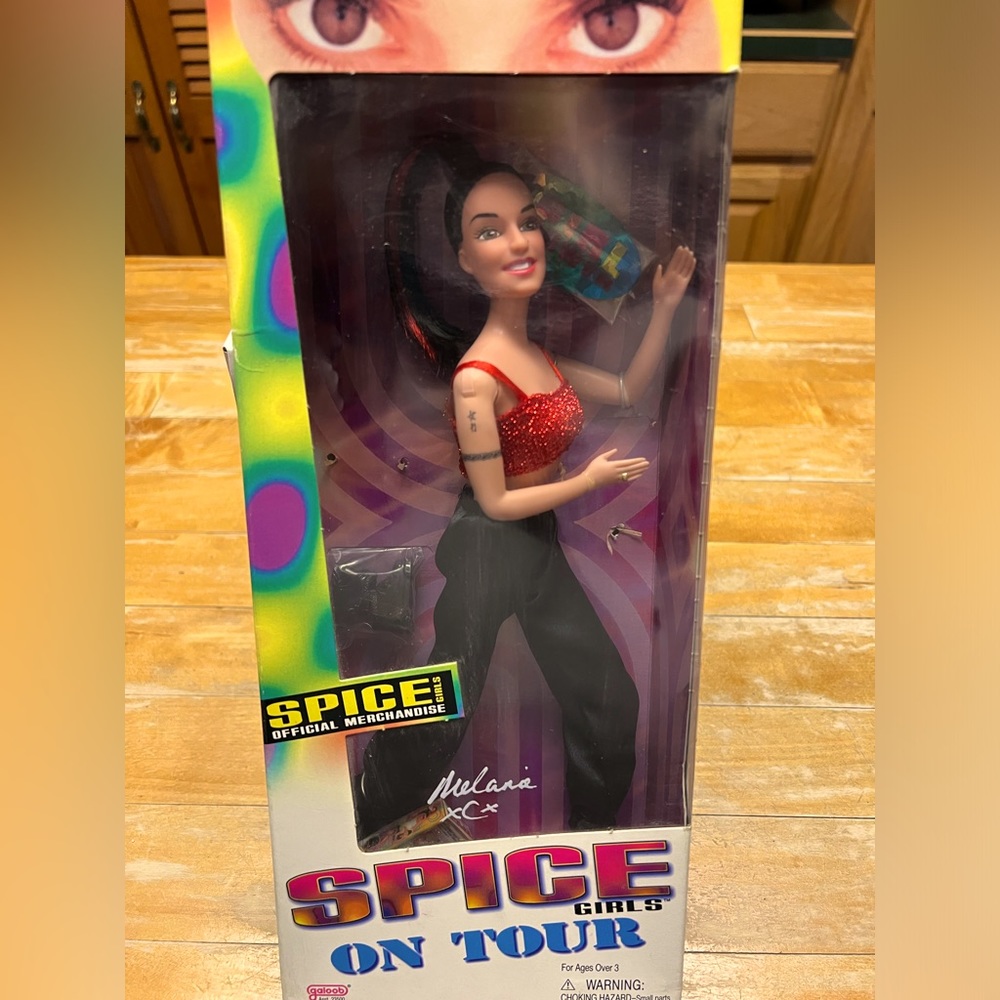 Sporty Spice, Spice Girl doll. Never opened, still in original packaging.